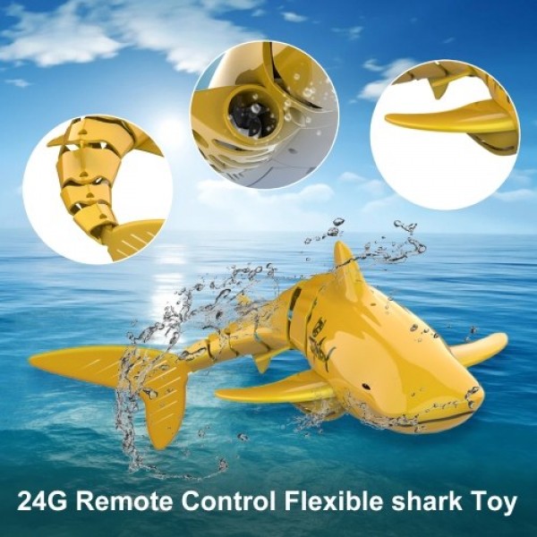 Mini RC Shark Remote Control Toy Swim Toy Underwater RC Boat Electric Racing Boat Spoof Toy