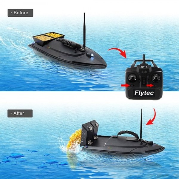 Flytec 2011-5 Fish Finder 1.5kg Loading Remote Control Fishing Bait Boat RC Boat KIT Version DIY Boat