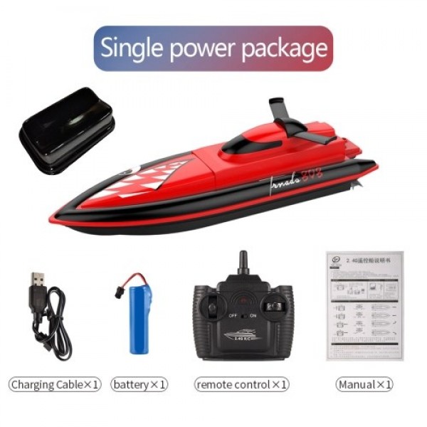 2.4GHz 25Km/h RC Boat Remote Control Boat RC Boat Waterproof Toy Racing Boat Gift for Kids