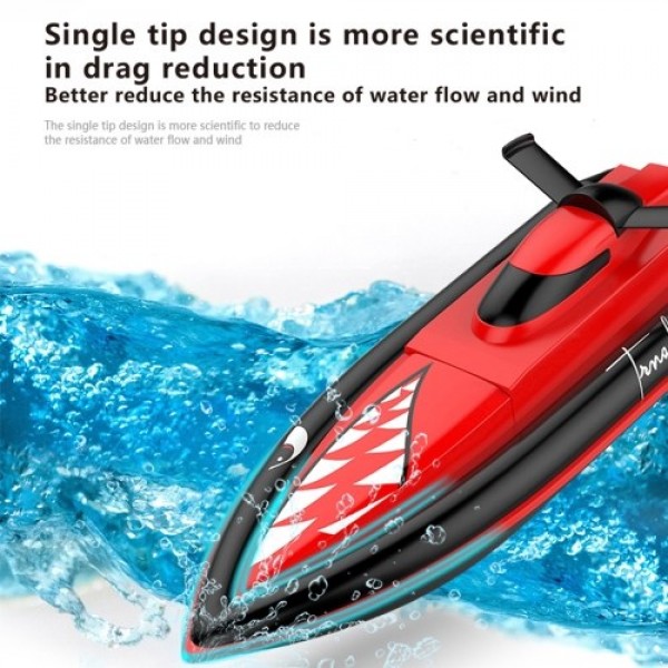 2.4GHz 25Km/h RC Boat Remote Control Boat RC Boat Waterproof Toy Racing Boat Gift for Kids