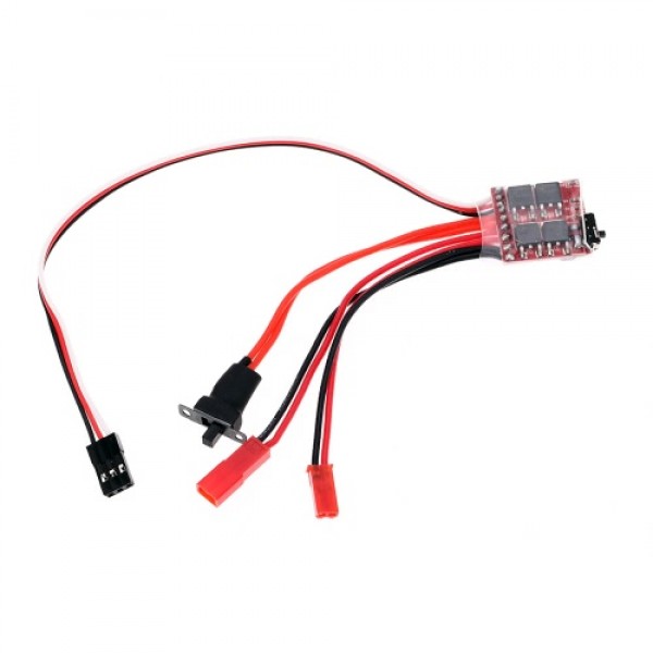 RC ESC 20A Brush Motor Speed Controller w/ Switchable Brake for RC Car Boat Tank