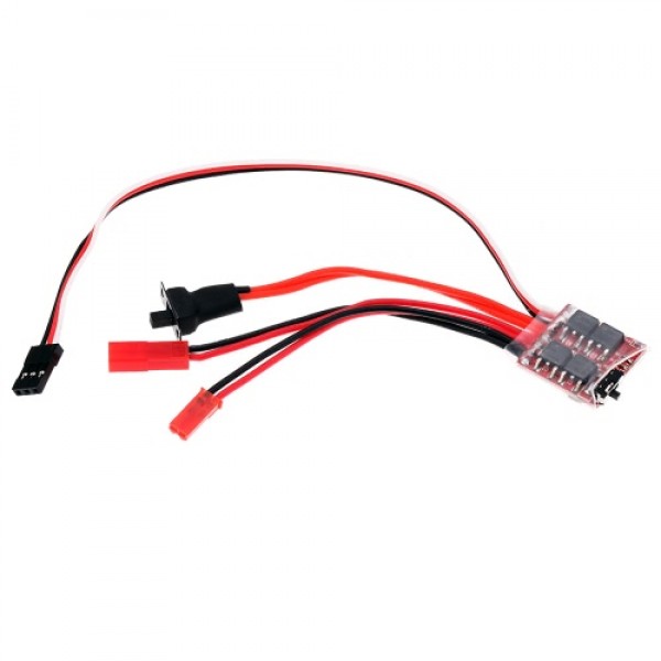 RC ESC 20A Brush Motor Speed Controller w/ Switchable Brake for RC Car Boat Tank