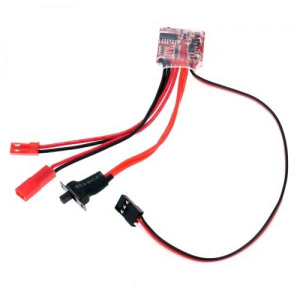 RC ESC 20A Brush Motor Speed Controller w/ Switchable Brake for RC Car Boat Tank