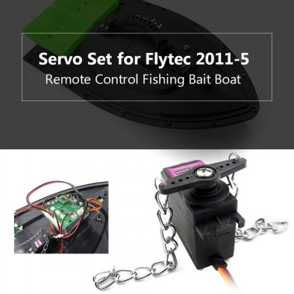 Servo Set for Flytec 2011-5 1.5kg Loading Remote Control Fishing Bait Boat