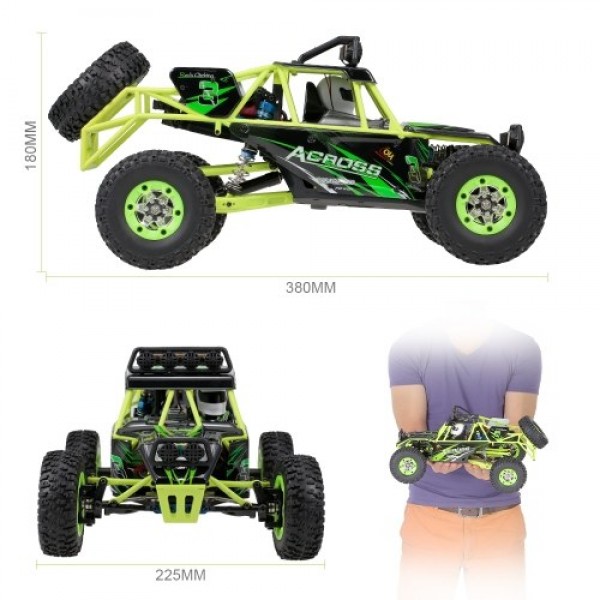 Original Wltoys 12428 1/12 2.4G 4WD 50km/h High Speed RC Car Off Road Car RC Rock Crawler Cross-country RC Truck