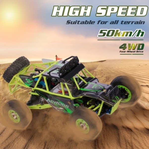 Original Wltoys 12428 1/12 2.4G 4WD 50km/h High Speed RC Car Off Road Car RC Rock Crawler Cross-country RC Truck