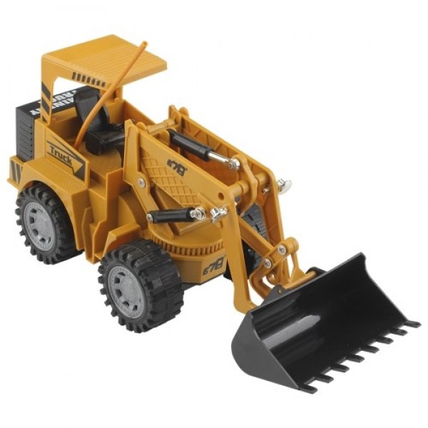 1/24 2.4GHz 5CH Remote Control Bulldozer RC Construction Engineering Vehicles Educational Toys for Kids with Light Music