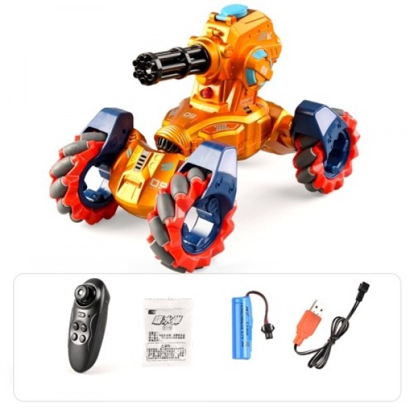 2.4GHz RC Stunt Car Water Bead Car with Function Light Drift Spray 360° Rotate Alloy Body