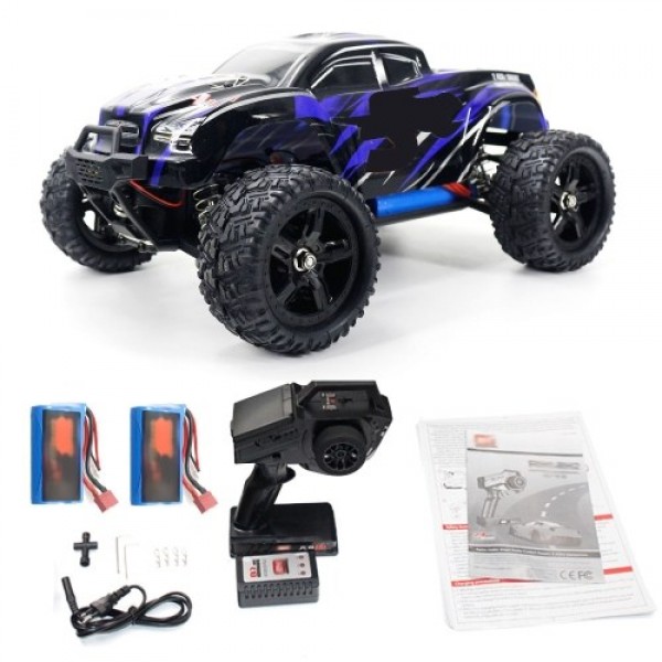 2.4GHz 1/16 4WD RC Car High Speed 50km/h Off-Road Car Racing Car(brushed motor 2 Battery)