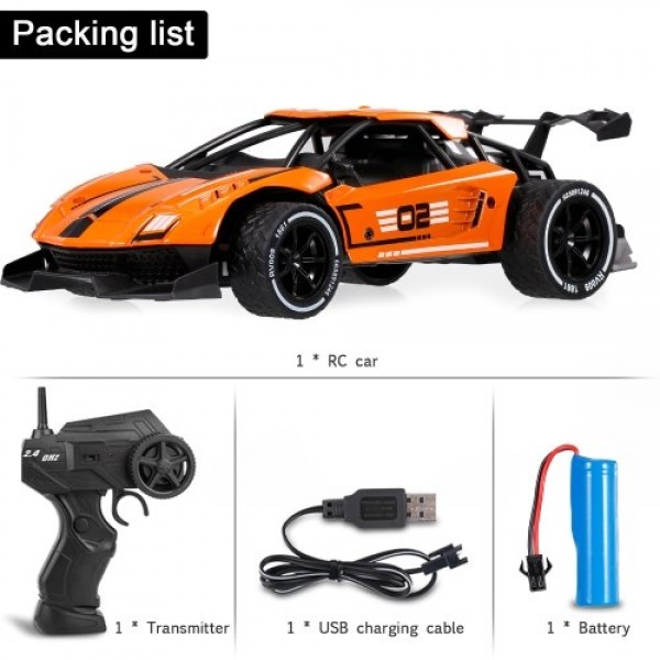 8002 1/16 RC Drift Car 2.4GHz Alloy High Speed RC Car RC Race Car Gift for Kids