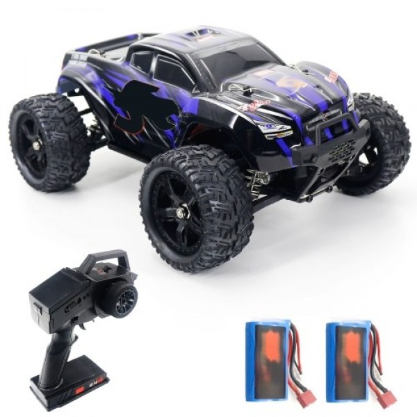 2.4GHz 1/16 4WD RC Car High Speed 50km/h Off-Road Car Racing Car(brushed motor 2 Battery)