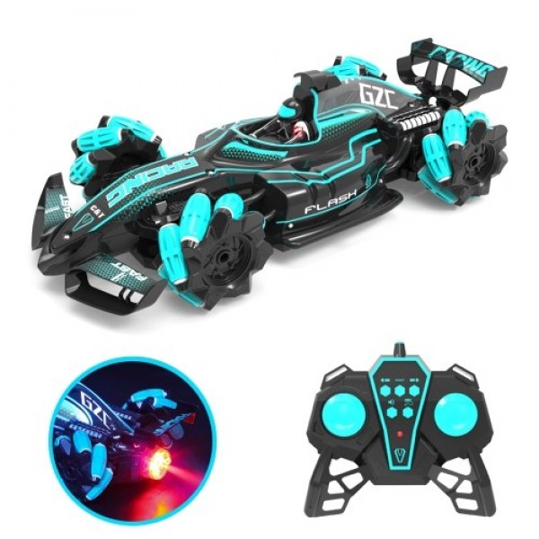 1/12 2.4GHz 4WD RC Spray Car 25km/h RC Stunt Car with Light Engine Sound 360 Rotation