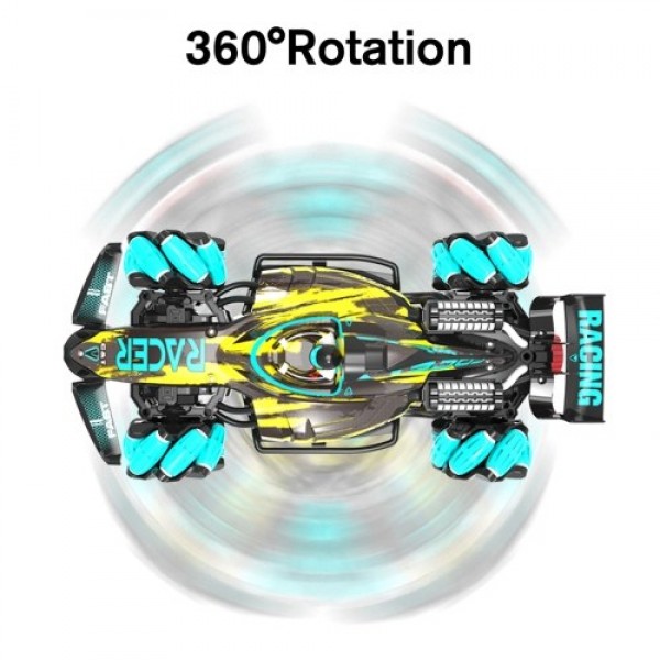 1/12 2.4GHz 4WD RC Spray Car 25km/h RC Stunt Car with Light Engine Sound 360 Rotation