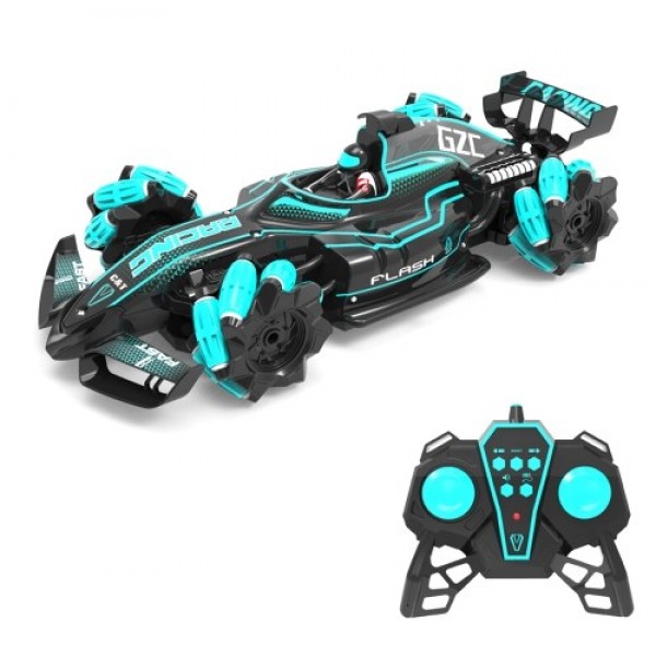 1/12 2.4GHz 4WD RC Spray Car 25km/h RC Stunt Car with Light Engine Sound 360 Rotation