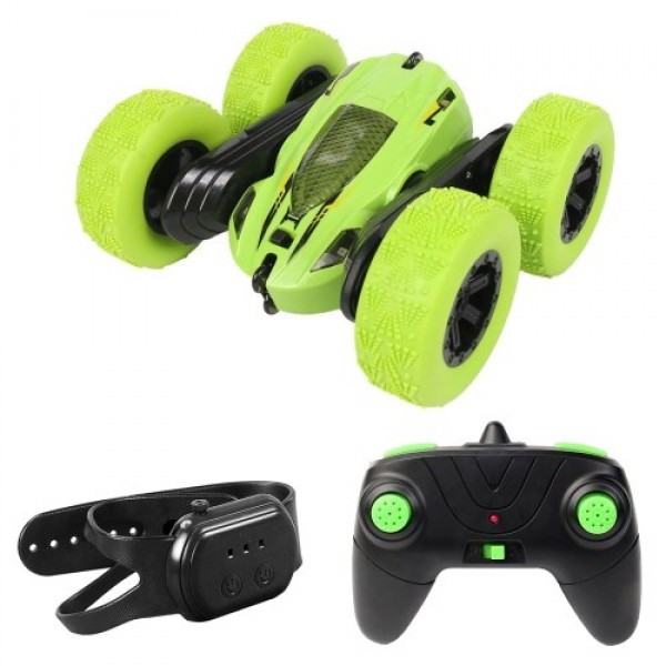 2.4GHz 4WD Double Sided RC Car Remote Control Stunt Car 360° Stunt Roll Vehicles with Light