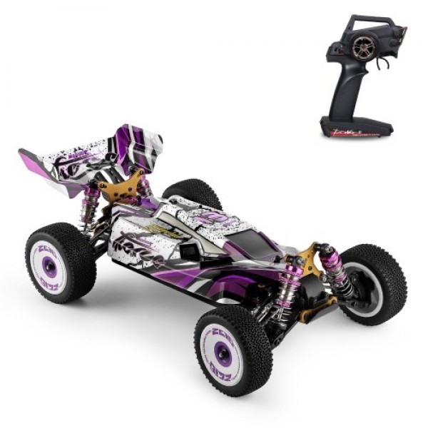 Wltoys 124019 1/12 2.4GHz Racing RC Car 55km/h Off-Road Drift Car RTR 4WD with Aluminum Alloy Chassis Zinc Alloy Gear