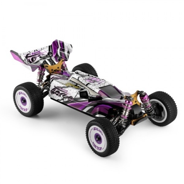 Wltoys 124019 1/12 2.4GHz Racing RC Car 55km/h Off-Road Drift Car RTR 4WD with Aluminum Alloy Chassis Zinc Alloy Gear