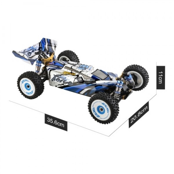 WLtoys 124017 RC Car Off-Road Car High Speed RC Crawler 1/12 2.4GHz Racing Car 75km/h 4WD RTR Metal Chassis