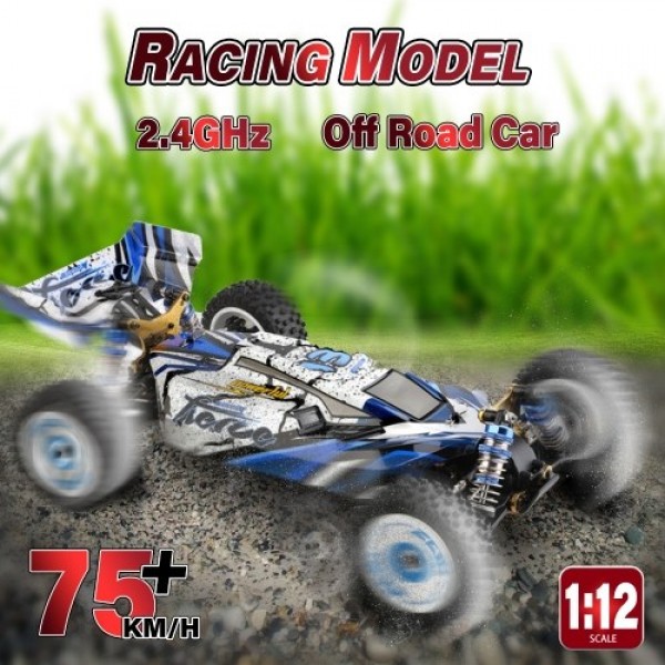 WLtoys 124017 RC Car Off-Road Car High Speed RC Crawler 1/12 2.4GHz Racing Car 75km/h 4WD RTR Metal Chassis