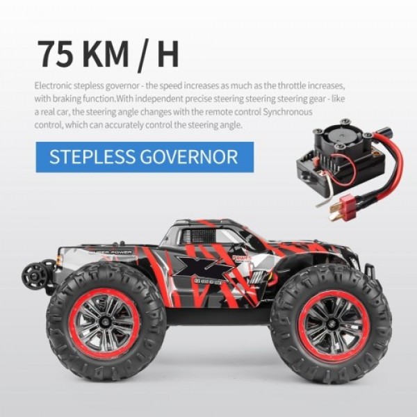 2.4GHz 4WD 75km/h Off-Road Car 1/14 Brushless Motor Racing Car Remote Control Truck