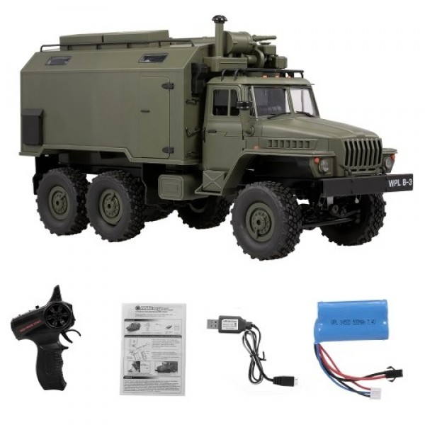 WPL B-36 1:16 2.4G 6WD RC Car Military Command Vehicle Army Car