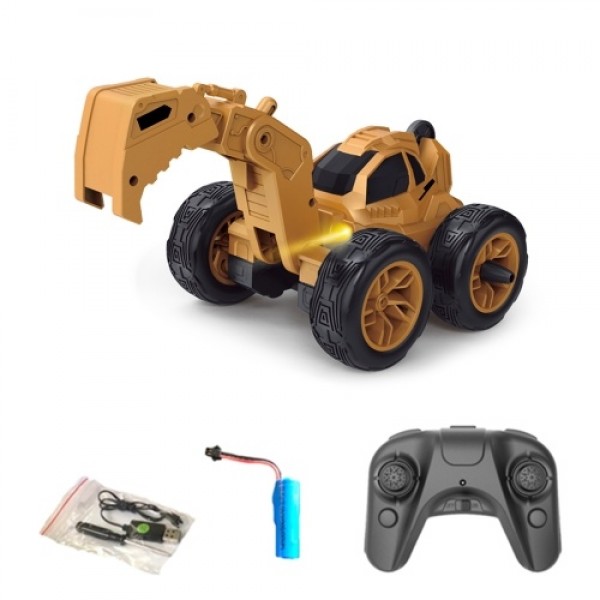 RC Excavator 1/28 Remote Control Truck RC Car Construction Tractor Stunt Upright Rotation