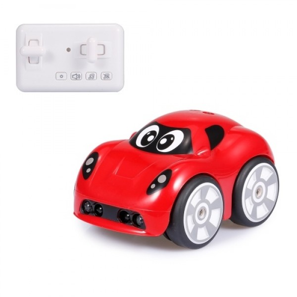 2.4G Mini Car Object Avoidance Follow Mode Track Drive Sound Effects 360 Degree Rotation Remote Control Car