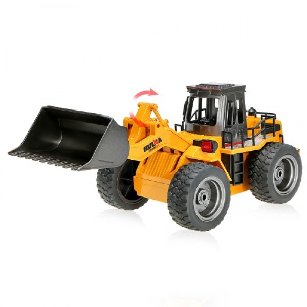 Original HUI NA TOYS NO.1520 2.4G 6CH Mini RC Bulldozer Engineering Vehicle Truck Toys