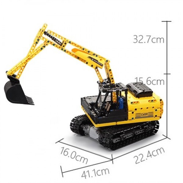 DOUBLE E C51057 2.4GHz 1:20 4WD 544pcs Building Blocks Tracked Digger