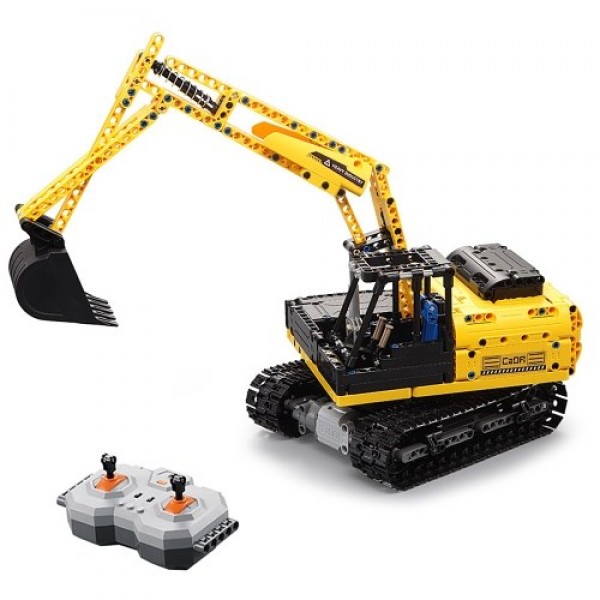 DOUBLE E C51057 2.4GHz 1:20 4WD 544pcs Building Blocks Tracked Digger