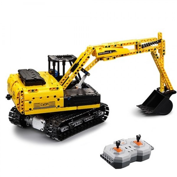 DOUBLE E C51057 2.4GHz 1:20 4WD 544pcs Building Blocks Tracked Digger