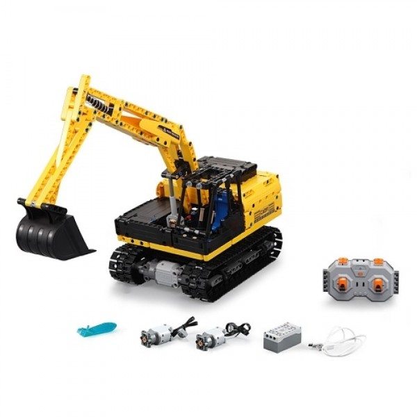 DOUBLE E C51057 2.4GHz 1:20 4WD 544pcs Building Blocks Tracked Digger