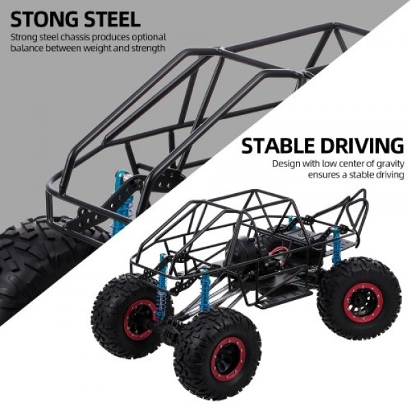 313mm Wheelbase Chassis Frame w/ Tries for 1/10 AXIAL SCX10 II 90046 90047 RC Crawler Climbing Car