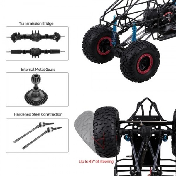 313mm Wheelbase Chassis Frame w/ Tries for 1/10 AXIAL SCX10 II 90046 90047 RC Crawler Climbing Car