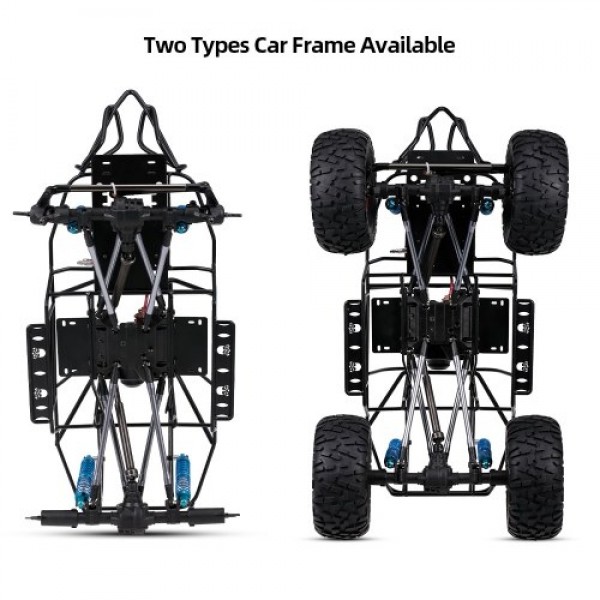 313mm Wheelbase Chassis Frame w/ Tries for 1/10 AXIAL SCX10 II 90046 90047 RC Crawler Climbing Car