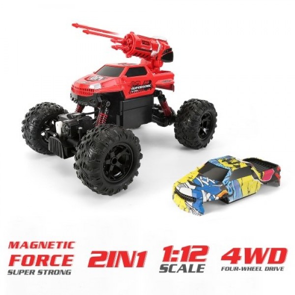 1/12 2.4GHz 4WD Toy Cars 2 in 1 Desert Buggy Car Off Road High Speed RC Car