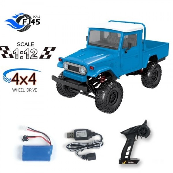 MN-45 RC Crawler 2.4G 4WD Racing Off-road Truck 4x4 1/12 Scale RC Car Fast High Speed Electric Vehicle with Led Light