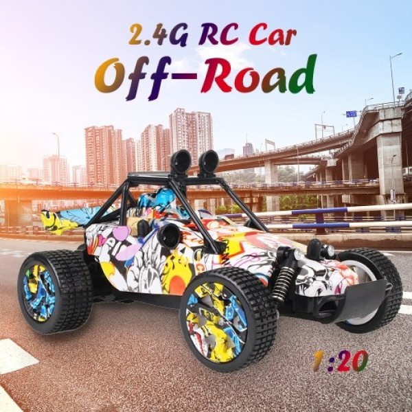 KYAMRC 1880 2.4G 1:20 Graffiti RC Buggy Racing Car