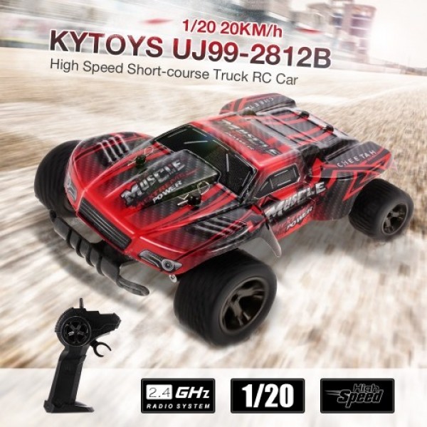 KYTOYS UJ99-2812B 1/20 2.4G 20KM/h High Speed Short-course Truck RC Car