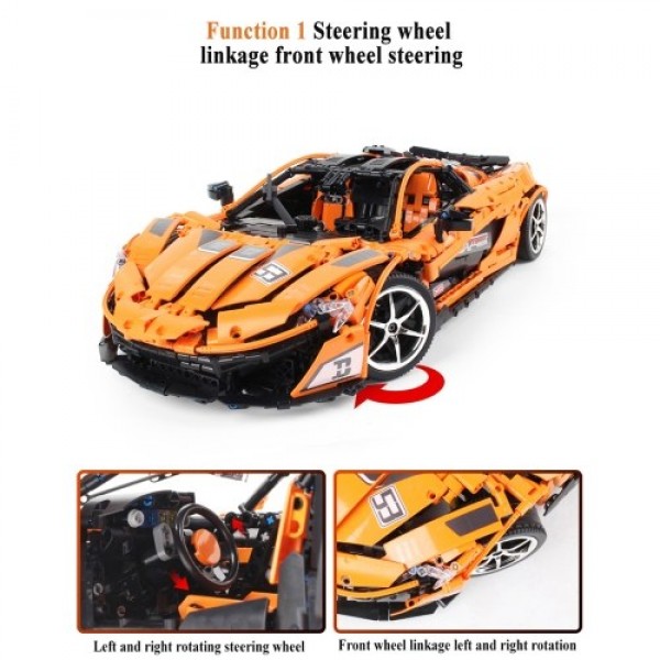 Building Blocks Toy Bricks Porsche 911 GT3 RS 2.4G 1/8 RC Sport Car(RTR Version)