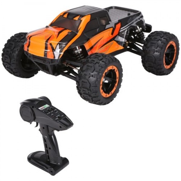 16889A-Pro 1:16 4WD Big Foot RC Car 45 Km/h High Speed 2840 Brushless Motor Vehicle 4X4 Waterproof Off-Road Truck with LED Light