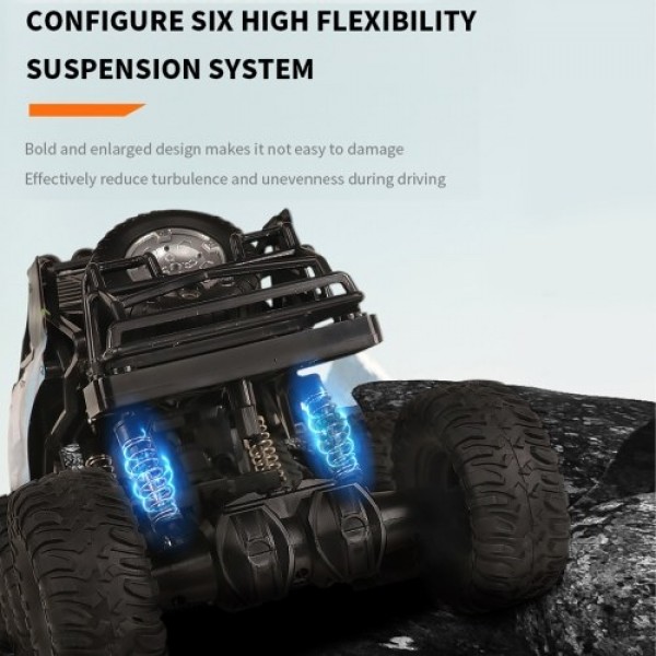 QX3688 RC Car 2.4Ghz 1/10  Off Road RC Trucks 6WD Climbing Vehicle