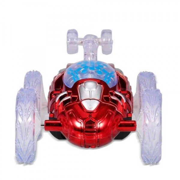 360° Tumbling Remote Control Stunt Car RC Car Toy with Flashing LED Lights for Kids Boys Girls