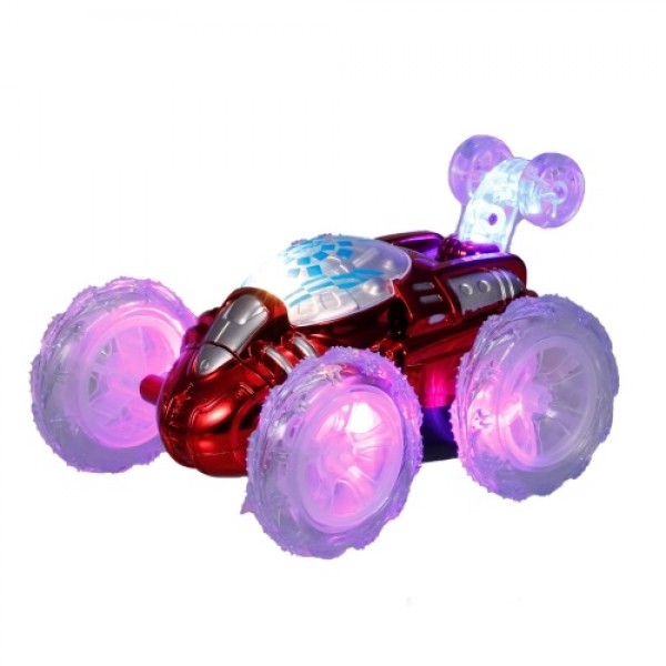 360° Tumbling Remote Control Stunt Car RC Car Toy with Flashing LED Lights for Kids Boys Girls