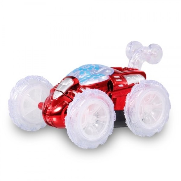 360° Tumbling Remote Control Stunt Car RC Car Toy with Flashing LED Lights for Kids Boys Girls