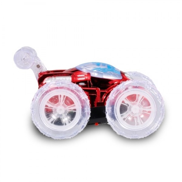 360° Tumbling Remote Control Stunt Car RC Car Toy with Flashing LED Lights for Kids Boys Girls