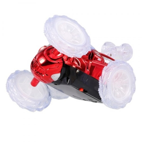 360° Tumbling Remote Control Stunt Car RC Car Toy with Flashing LED Lights for Kids Boys Girls