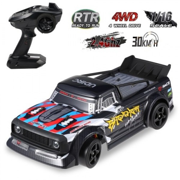 UdiRC UD1601 RC Drift Car 1/16 2.4GHz 4WD 30km/h RC Race Car High Speed RTR with Electronic Stability System