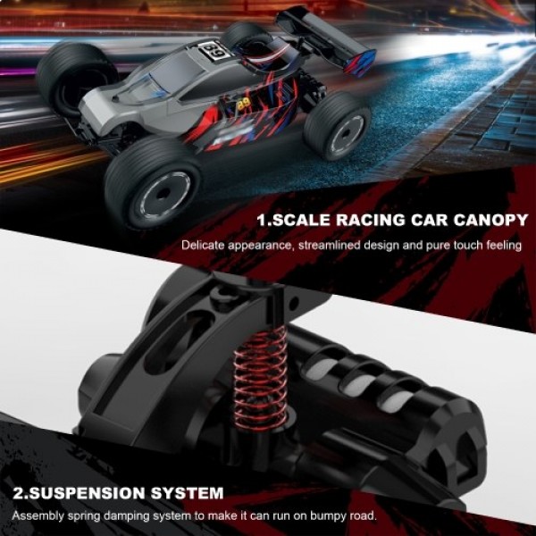 1/24 2.4GHz Remote Control Car High Speed RC Race Car RTR with Electronic Stability System