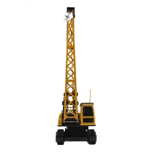 Remote Control Electric Construction Crane Music Sound Colorful Light 360 Degree Rotation